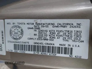 2006 Toyota Tacoma with VIN 5TEUU42NX6Z154875, listed as a IAAI auction lot 41523003 with 33,168 mi miles. Bid and sale history available at carsss.com. Image 9.