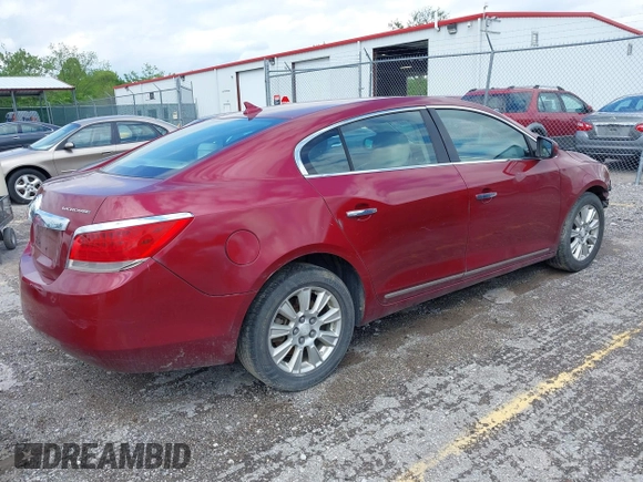 2010 Buick LaCrosse CX with VIN 1G4GB5EG9AF163607, listed as a IAAI auction lot 42295933 with 213,540 mi miles and . Bid and sale history available at DreamBid. Image 4.