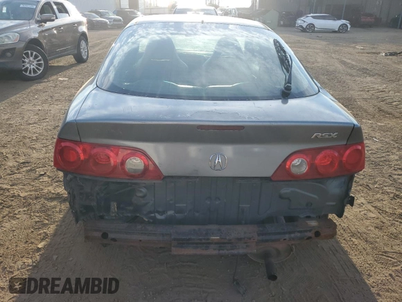 2005 Acura RSX with VIN JH4DC54845S017366, listed as a Copart auction lot 71112574 with 181,311 mi miles and Salvage Title. Bid and sale history available at carsss.com. Image 6.