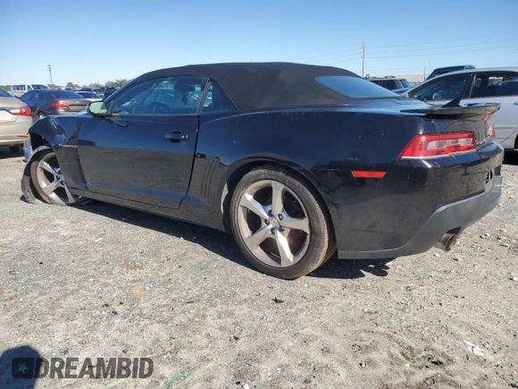 2015 Chevrolet Camaro LT with VIN 2G1FF3D36F9157554, listed as a Copart auction lot 88681225 with 103,397 mi miles and Salvage Title. Bid and sale history available at carsss.com. Image 2.