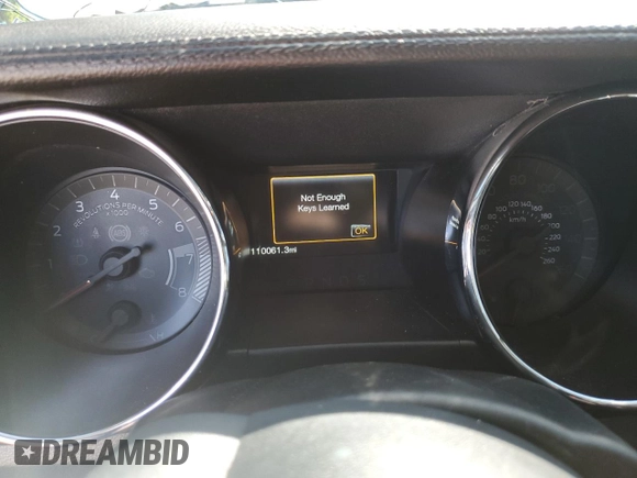 2015 Ford Mustang V6 with VIN 1FA6P8AM0F5377905, listed as a Copart auction lot 52326125 with 110,061 mi miles and Clean Title. Bid and sale history available at DreamBid. Image 9.