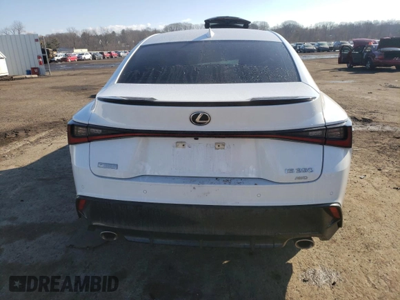 2021 Lexus IS 350 F Sport with VIN JTHGZ1E24M5022594, listed as a Copart auction lot 46638385 with 49,281 mi miles and Salvage Title. Bid and sale history available at DreamBid. Image 6.
