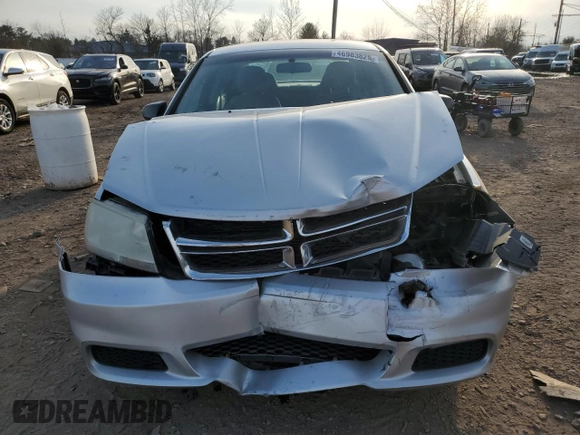2012 Dodge Avenger SE with VIN 1C3CDZAB5CN153359, listed as a Copart auction lot 46983825 with 180,264 mi miles and Salvage Title. Bid and sale history available at DreamBid. Image 5.