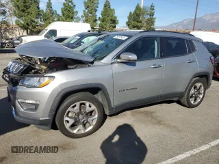 2020 Jeep Compass Limited with VIN 3C4NJCCB9LT179860, listed as a Copart auction lot 75312924 with 97,077 mi miles and Salvage Title. Bid and sale history available at carsss.com. Image 1.