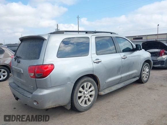 2008 Toyota Sequoia Platinum with VIN 5TDBY67A98S017696, listed as a IAAI auction lot 41499083 with 274,117 mi miles. Bid and sale history available at carsss.com. Image 4.