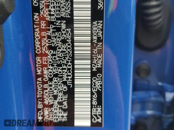 2025 Lexus UX with VIN JTHUCJDH7S2004454, listed as a Copart auction lot 84698594 with 9,684 mi miles and Salvage Title. Bid and sale history available at carsss.com. Image 14.