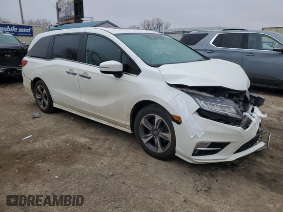 2019 Honda Odyssey Touring with VIN 5FNRL6H80KB062238, listed as a Copart auction lot 42934465 with 87,113 mi miles and Salvage Title. Bid and sale history available at carsss.com. Image 4.