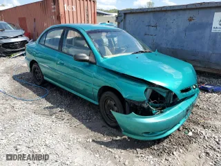 2001 Kia Rio with VIN KNADC123X16050454, listed as a Copart auction lot 70842064 with 102,681 mi miles and Salvage Title. Bid and sale history available at carsss.com. Image 4.