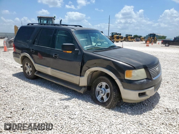 2005 Ford Expedition Eddie Bauer with VIN 1FMFU17575LA13044, listed as a Copart auction lot 59972345 with 238,507 mi miles and Salvage title. Bid and sale history available at DreamBid. Image 4.