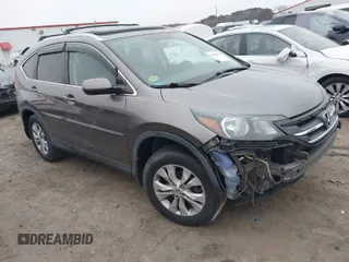 2013 Honda CR-V EX-L with VIN 5J6RM4H73DL067842, listed as a IAAI auction lot 41612064 with 184,109 mi miles. Bid and sale history available at carsss.com. Image 1.