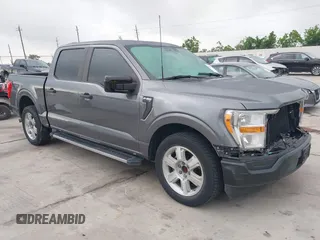 2021 Ford F-150 XL with VIN 1FTEW1CP9MFC03913, listed as a IAAI auction lot 42094145 with 58,147 mi miles and . Bid and sale history available at DreamBid. Image 1.