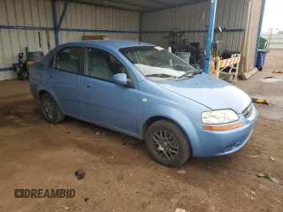 2005 Chevrolet Aveo LS z VIN KL1TD52655B300992, wystawiony jako Copart lot #55802575 z przebiegiem 63 781 mil mil oraz Szkody całkowita. Historia ofert i sprzedaży dostępna na DreamBid. Obrazek 4.