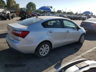 2013 Kia Rio LX with VIN KNADM4A35D6123928, listed as a Copart auction lot 72975324 with 63,758 mi miles and Salvage Title. Bid and sale history available at carsss.com. Image 3.