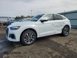 2022 Audi Q5 Sportback S line Premium Plus with VIN WA15AAFYXN2028822, listed as a Copart auction lot 50611495 with 46,376 mi miles and Salvage title. Bid and sale history available at DreamBid. Image 1.