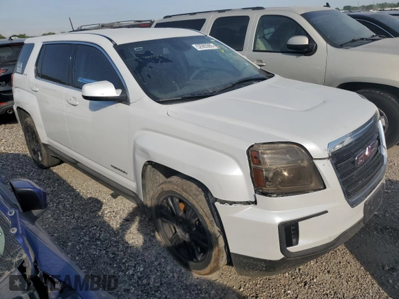 2017 GMC Terrain SLE with VIN 2GKALMEK3H6152388, listed as a Copart auction lot 52965985 with 168,779 mi miles and Clean Title. Bid and sale history available at carsss.com. Image 4.