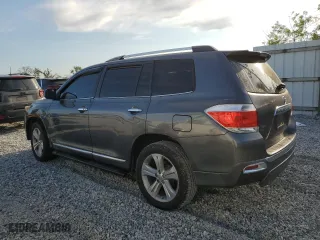 2013 Toyota Highlander Limited with VIN 5TDYK3EH1DS124813, listed as a Copart auction lot 50069895 with 0 mi miles and Salvage Title. Bid and sale history available at carsss.com. Image 2.