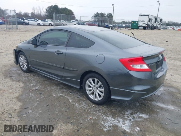 2012 Honda Civic Cpe EX-L with VIN 2HGFG3B02CH503860, listed as a IAAI auction lot 41384472 with 170,472 mi miles. Bid and sale history available at carsss.com. Image 3.