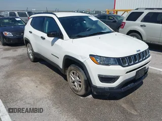 2018 Jeep Compass Sport with VIN 3C4NJDAB5JT146182, listed as a IAAI auction lot 42041839 with 55,865 mi miles and . Bid and sale history available at DreamBid. Image 1.