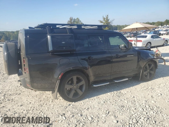 2024 Land Rover Defender with VIN SALEWFEU8R2294020, listed as a Copart auction lot 75290774 with 1,451 mi miles and Salvage title. Bid and sale history available at DreamBid. Image 3.
