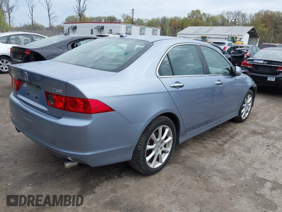2006 Acura TSX with VIN JH4CL96836C003647, listed as a IAAI auction lot 42026876 with 107,574 mi miles. Bid and sale history available at carsss.com. Image 4.