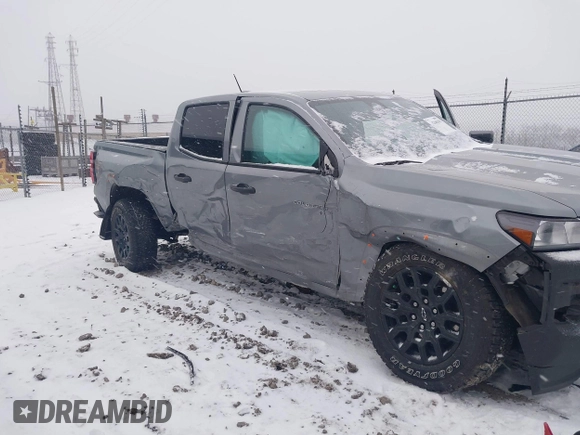 2023 Chevrolet Colorado 4WD Trail Boss with VIN 1GCPTEEK5P1251260, listed as a IAAI auction lot 41246330 with 21,404 mi miles. Bid and sale history available at carsss.com. Image 6.