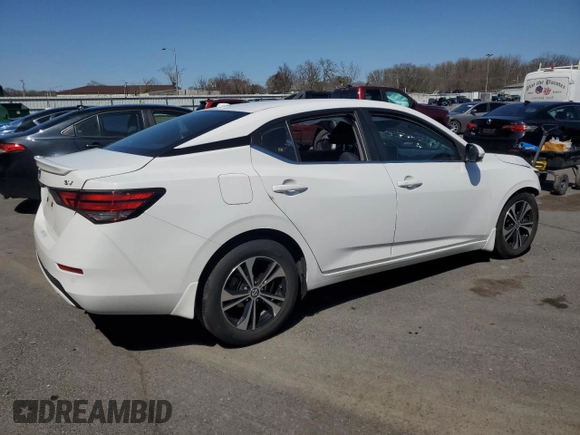 2021 Nissan Sentra SV z VIN 3N1AB8CV0MY226154, wystawiony jako Copart lot #51447225 z przebiegiem 31 292 mil mil oraz Szkoda całkowita • Salvage title. Historia ofert i sprzedaży dostępna na DreamBid. Obrazek 3.