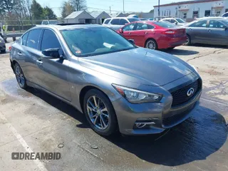 2017 Infiniti Q50 Signature Edition with VIN JN1EV7AP9HM739788, listed as a IAAI auction lot 41892367 with 73,724 mi miles and . Bid and sale history available at DreamBid. Image 1.