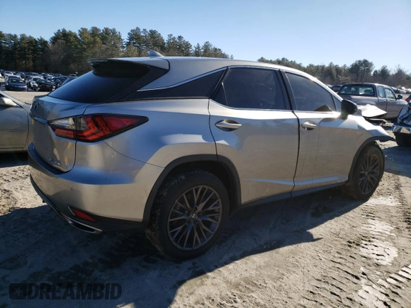 2020 Lexus RX with VIN 2T2SZMDA7LC228592, listed as a Copart auction lot 44182005 with 54,387 mi miles and Salvage Title. Bid and sale history available at carsss.com. Image 3.