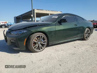 2023 BMW 4 Series M440i xDrive with VIN WBA13AR03PCM86264, listed as a Copart auction lot 47460525 with 7,881 mi miles and Clean Title. Bid and sale history available at DreamBid. Image 1.