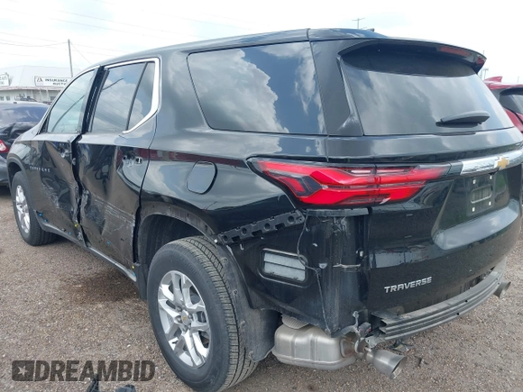 2023 Chevrolet Traverse LS with VIN 1GNERFKW6PJ192035, listed as a IAAI auction lot 42206731 with 12,684 mi miles and . Bid and sale history available at DreamBid. Image 3.