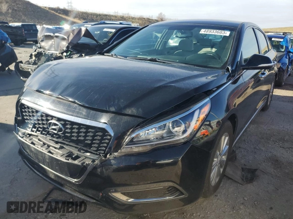 2016 Hyundai Sonata Hybrid SE with VIN KMHE24L12GA036428, listed as a Copart auction lot 48933603 with 58,947 mi miles. Bid and sale history available at carsss.com. Image 1.