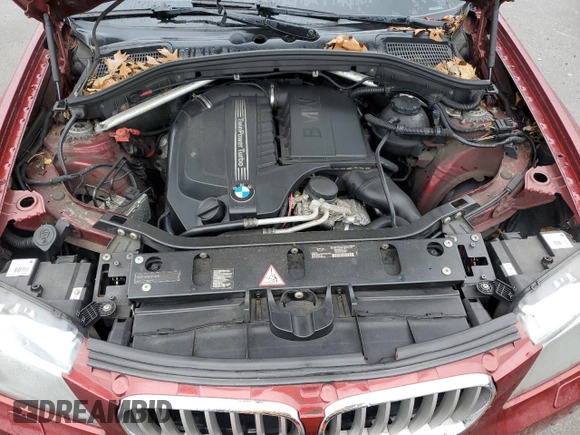 2011 BMW X3 35i with VIN 5UXWX7C5XBL735445, listed as a Copart auction lot 52239125 with 136,990 mi miles and Clean Title. Bid and sale history available at DreamBid. Image 12.