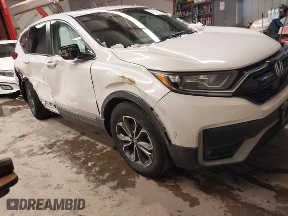 2020 Honda CR-V EX with VIN 2HKRW2H52LH642521, listed as a IAAI auction lot 41586735 with 51,215 mi miles. Bid and sale history available at carsss.com. Image 1.
