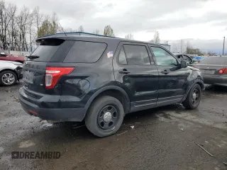 2014 Ford Utility Police Interceptor with VIN 1FM5K8AR3EGA04467, listed as a Copart auction lot 47589085 with 115,496 mi miles and Salvage Title. Bid and sale history available at carsss.com. Image 3.