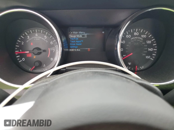 2017 Ford Mustang V6 with VIN 1FA6P8AM9H5358224, listed as a Copart auction lot 54611055 with 59,012 mi miles and Salvage title. Bid and sale history available at DreamBid. Image 9.