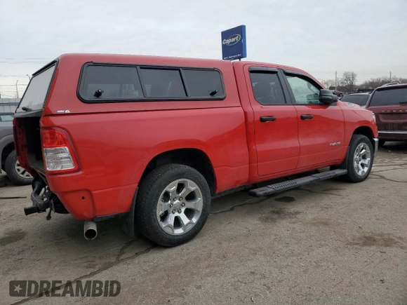 2023 Ram 1500 Big Horn with VIN 1C6RRFBG4PN525383, listed as a Copart auction lot 43139465 with 20,769 mi miles and Salvage Title. Bid and sale history available at carsss.com. Image 3.