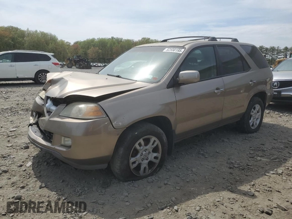 2006 Acura MDX Touring z VIN 2HNYD18876H510562, wystawiony jako Copart lot #52558195 z przebiegiem 205 642 mil mil oraz Szkoda całkowita • Salvage title. Historia ofert i sprzedaży dostępna na DreamBid. Obrazek 1.