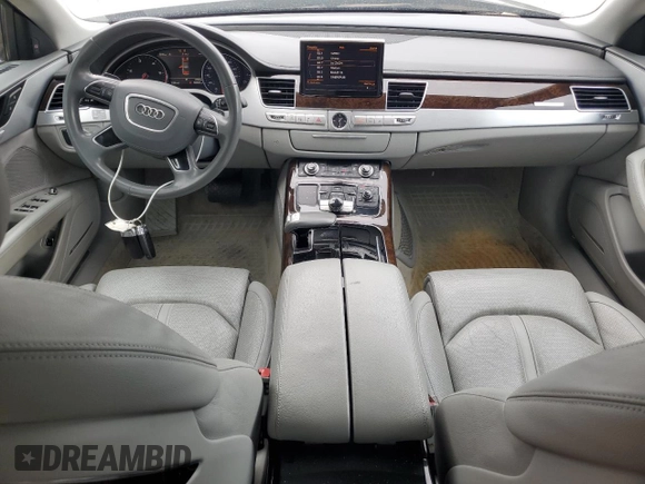 2014 Audi A8 3.0L TDI with VIN WAURMAFD1EN011155, listed as a Copart auction lot 49234365 with 106,967 mi miles and Salvage title. Bid and sale history available at DreamBid. Image 8.