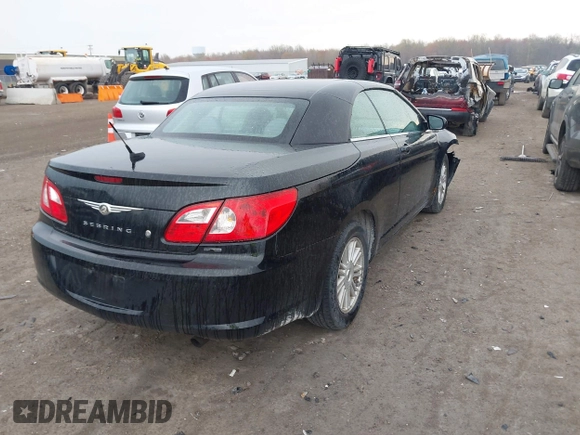 2008 Chrysler Sebring Touring with VIN 1C3LC55R38N103022, listed as a IAAI auction lot 42075677 with 135,204 mi miles and . Bid and sale history available at DreamBid. Image 4.