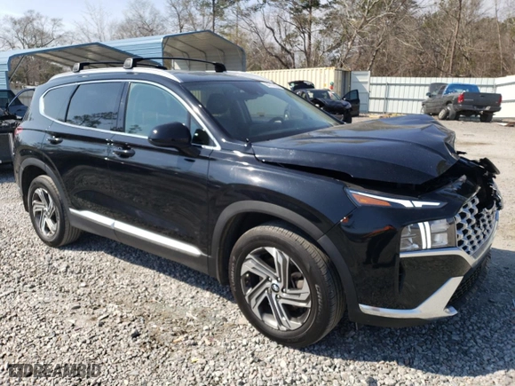 2022 Hyundai Santa Fe SEL with VIN 5NMS24AJ6NH469473, listed as a Copart auction lot 44717215 with 81,001 mi miles and Salvage Title. Bid and sale history available at carsss.com. Image 4.