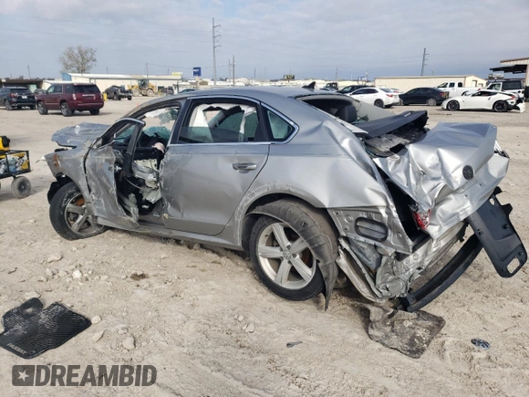 2013 Volkswagen Passat SE with VIN 1VWBH7A31DC129272, listed as a Copart auction lot 86869924 with 107,228 mi miles and Salvage Title. Bid and sale history available at carsss.com. Image 2.