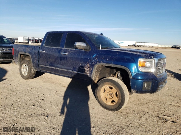 2015 GMC Sierra 1500 Denali with VIN 3GTU2WEJ2FG213956, listed as a Copart auction lot 88971565 with 130,449 mi miles and Salvage Title. Bid and sale history available at carsss.com. Image 4.
