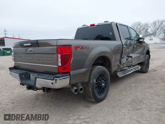 2022 Ford F-250 XL with VIN 1FT7W2BT8NED69439, listed as a IAAI auction lot 41582209 with 96,307 mi miles and . Bid and sale history available at DreamBid. Image 4.