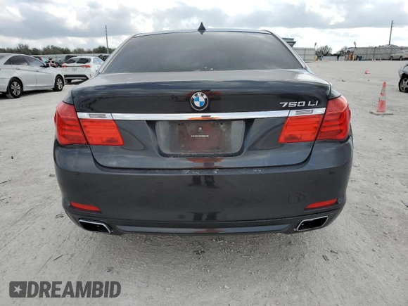 2009 BMW 7 Series 750Li with VIN WBAKB83509CY59929, listed as a Copart auction lot 45330245 with 117,156 mi miles and Salvage Title. Bid and sale history available at DreamBid. Image 6.