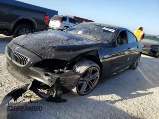 2015 BMW 6 Series 640i with VIN WBA6A0C50FD318522, listed as a Copart auction lot 76292944 with Not Provided miles and Salvage Title. Bid and sale history available at carsss.com. Image 1.