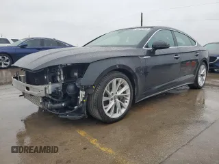 2020 Audi A5 Sportback Premium with VIN WAUANCF56LA001837, listed as a Copart auction lot 42252865 with 44,914 mi miles and Salvage Title. Bid and sale history available at carsss.com. Image 1.