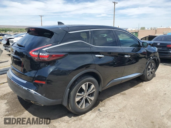 2021 Nissan Murano S with VIN 5N1AZ2AJ2MC133114, listed as a Copart auction lot 53856055 with 35,886 mi miles and Salvage title. Bid and sale history available at DreamBid. Image 3.