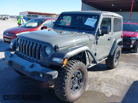 2018 Jeep Wrangler Sport S with VIN 1C4GJXAG4JW283209, listed as a IAAI auction lot 41770557 with 34,041 mi miles and . Bid and sale history available at DreamBid. Image 18.