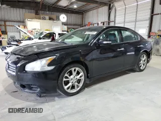 2014 Nissan Maxima SV with VIN 1N4AA5AP9EC460022, listed as a Copart auction lot 63000565 with 156,427 mi miles and Salvage title. Bid and sale history available at DreamBid. Image 1.