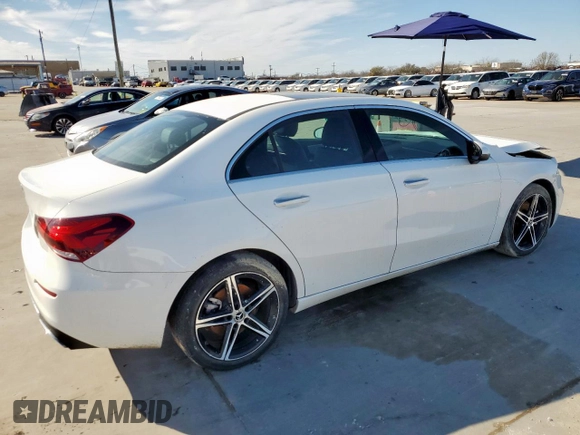 2021 Mercedes-Benz A 220 with VIN W1K3G4EB7MJ318357, listed as a Copart auction lot 47501735 with 54,204 mi miles and Clean Title. Bid and sale history available at DreamBid. Image 3.